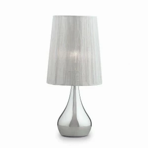 Настольная лампа Ideal Lux Eternity TL1 Small IDEAL LUX ВАЗА 080738 Белый;серебро