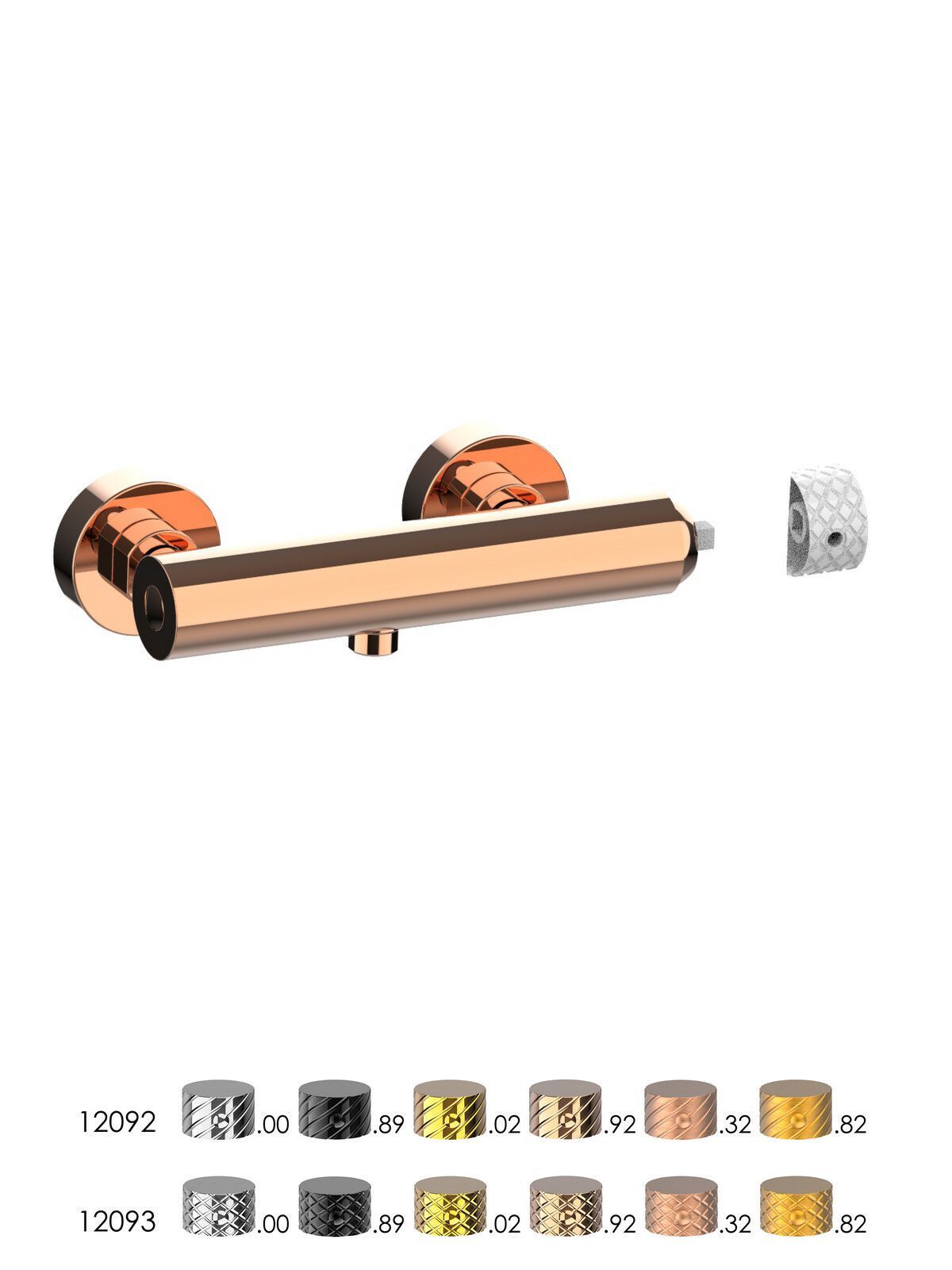 Однорычажный открытый смеситель для душа Rubinetterie Frattini Pepe XLS ARCH-00023803 - Вид №6