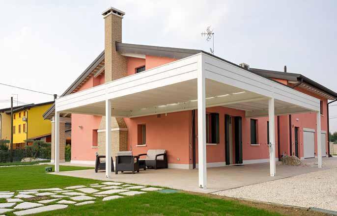 L'Officina by Adami Настенная металлическая пергола со сдвижной крышкой sun-id-1430438 - Вид №2