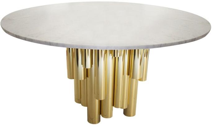 Malabar Круглый обеденный стол из каррарского мрамора Wanderlust sun-id-1476986 - Вид №1