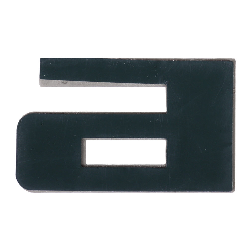 Дверная буква  «Б», 37х6х60 мм, матовое серебро LJPS0076 Public Steel Россия  - Вид №2