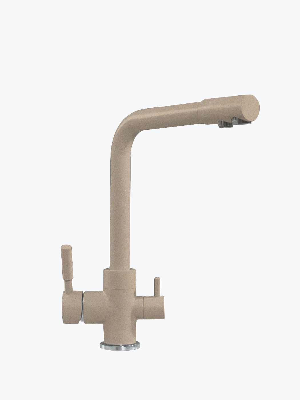 627574 Смеситель кухонный "Высокий Дуо" в тон мойки Polygran  - Вид №6