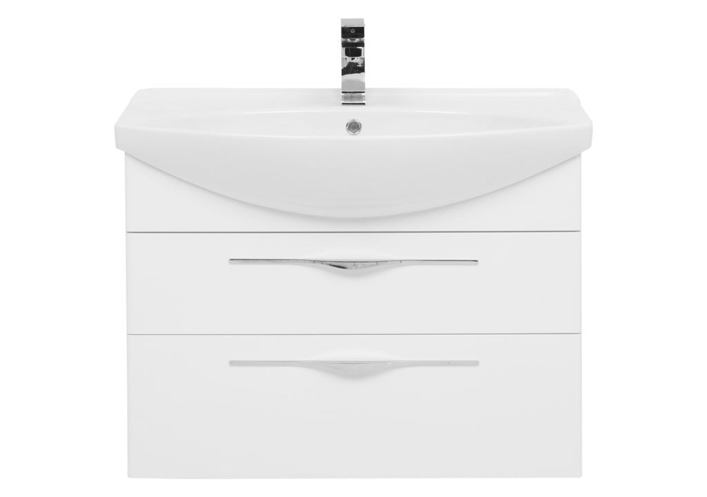 Тумба с раковиной Aquanet Ирвин 85 белый 0020397200175448 - Вид №2