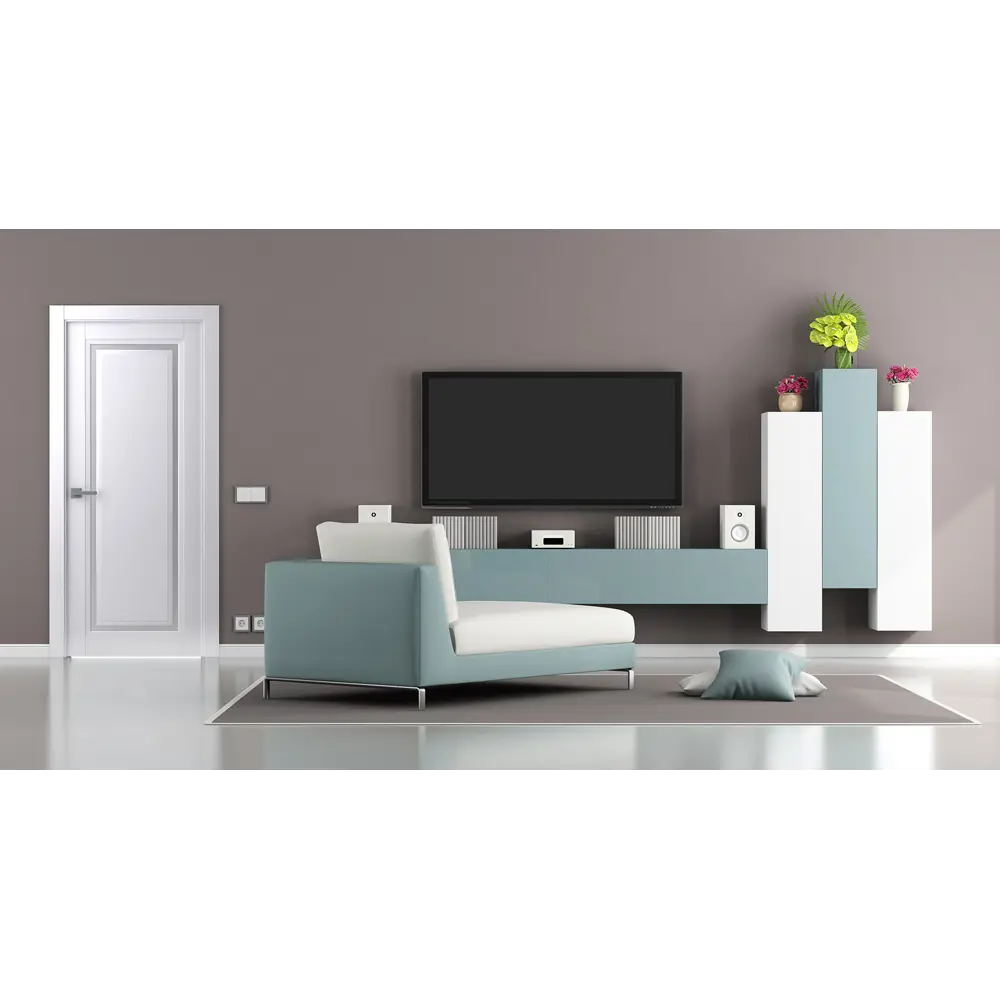 Дверь межкомнатная глухая Аурум 1 эмаль белый 2000x600 мм BELWOODDOORS STLM-2152989 - Вид №2