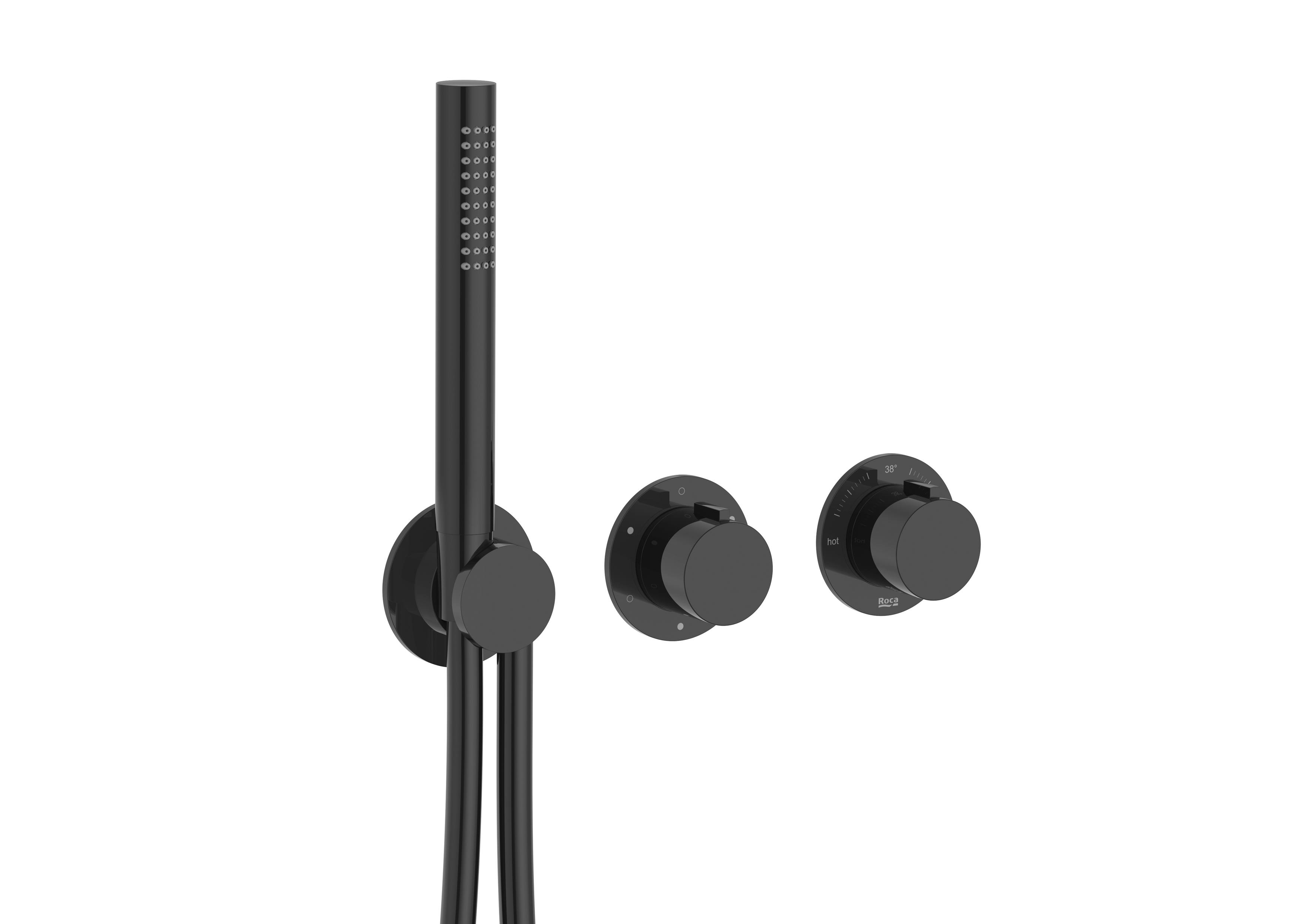 Латунный встраиваемый термостатический смеситель для душа с ручным душем Roca T_Multi ARCH-00123446 - Вид №1