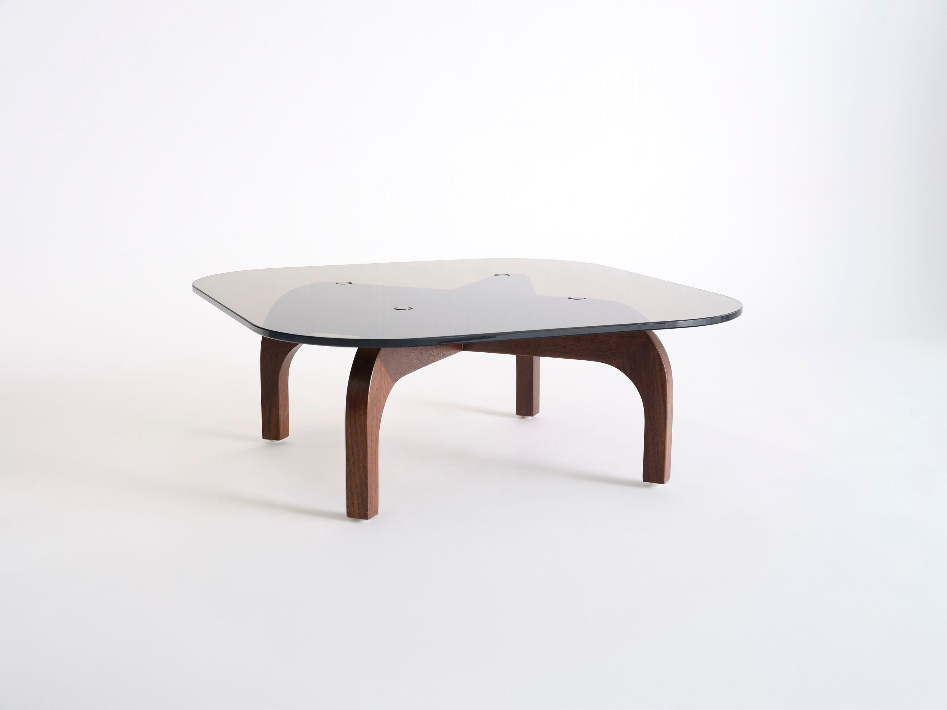 Стеклянный низкий квадратный журнальный столик Phase Design Ziba ARCH-00021053 - Вид №3