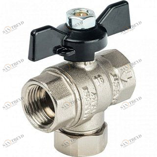 Кран шаровый STOUT ВВ 1/2" с фильтром, бабочка SVF0002000015