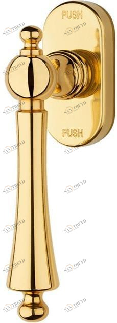 LINEA CALI' Оконная ручка из латуни на розетке Heidi sun-id-1403385