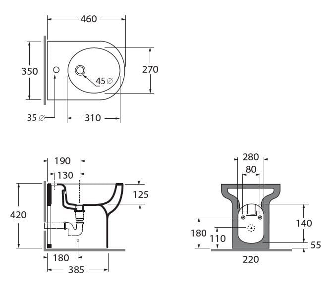 Керамические биде Azzurra Ceramica облако ARCH-00145766 - Вид №10