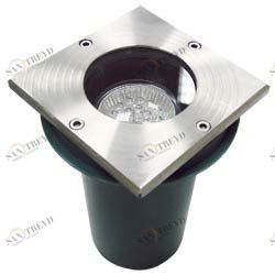 Уличный светильник встраиваемый 14,5х9,5х9 серебро Feron 11952 FERON  00-3955988 Черный 