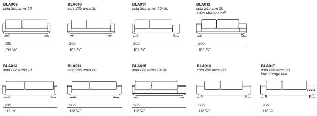 Bodema 3-х местный кожаный диван Blake sun-id-1477611 - Вид №5
