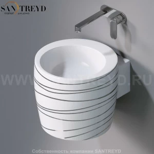 L102T0R0V1.410P Подвесная раковина настенная круглая A. e T. Italia SPOT белая