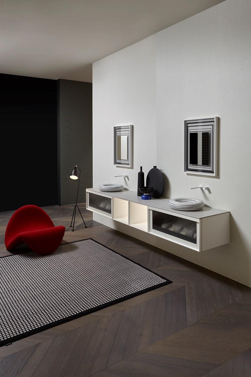 Antonio Lupi Design Двойная подвесная тумба под умывальник с ящиками Bemade Antoniolupi sun-id-1377815 - Вид №5