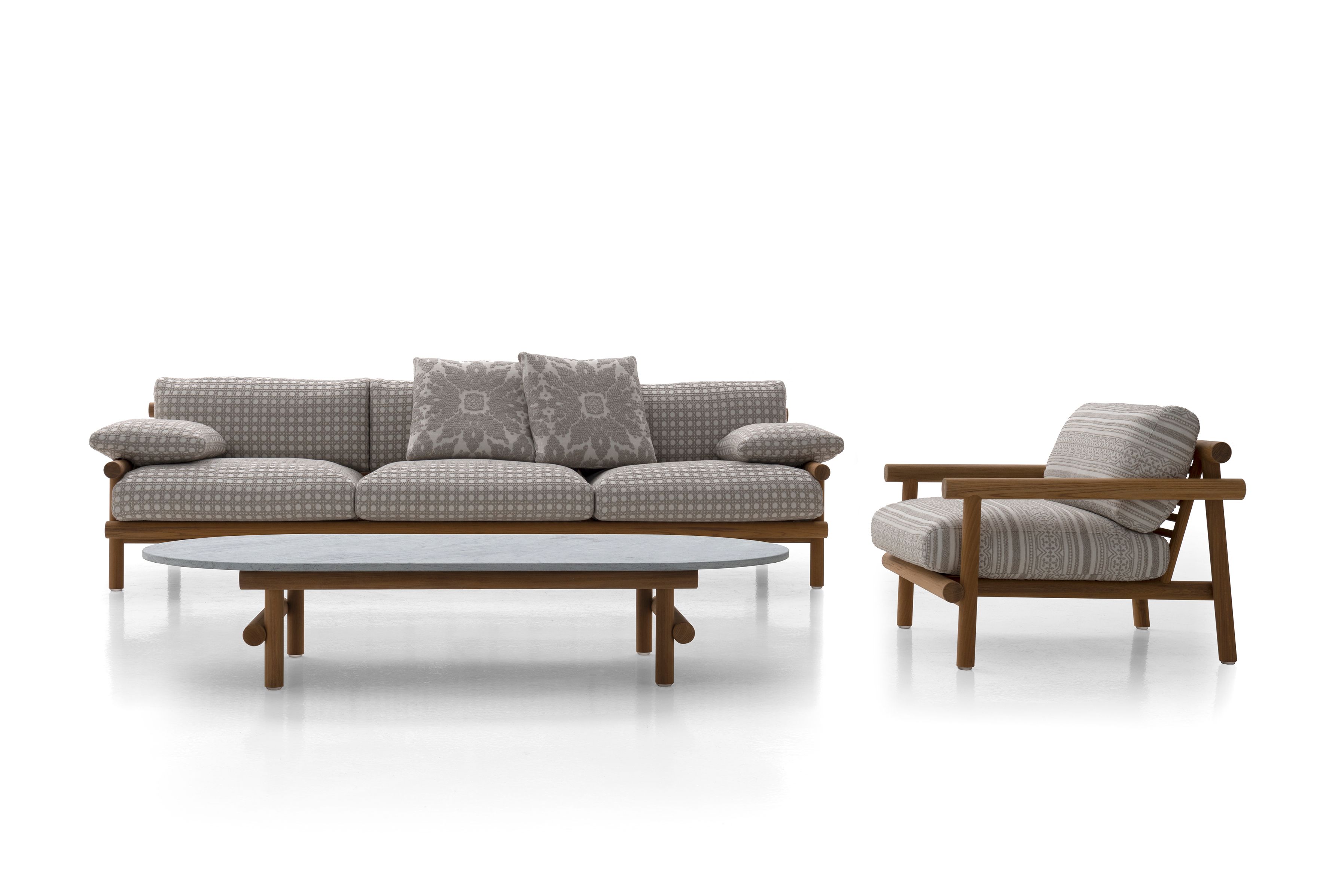 Тканевое садовое кресло с подлокотниками B&B Italia Outdoor Ayana ARCH-00111611 - Вид №2