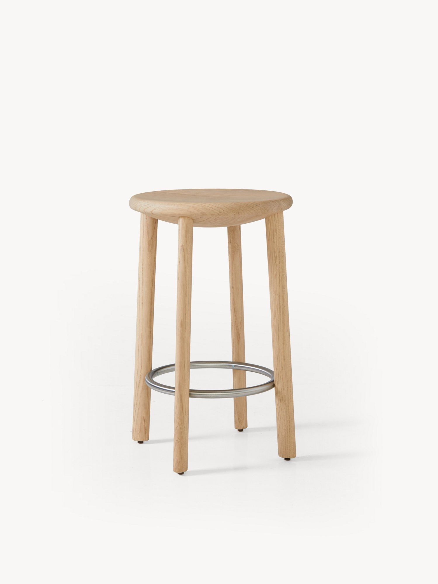 Стул грецкого ореха с подставкой для ног BassamFellows BOWL ARCH-00090459 - Вид №3