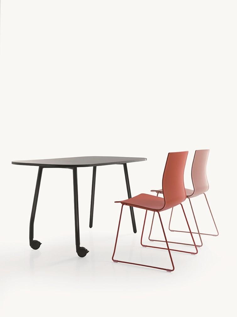 Sesta Стул для конференций, штабелируемый салазками из полипропилена Q3 sun-id-1347612 - Вид №4