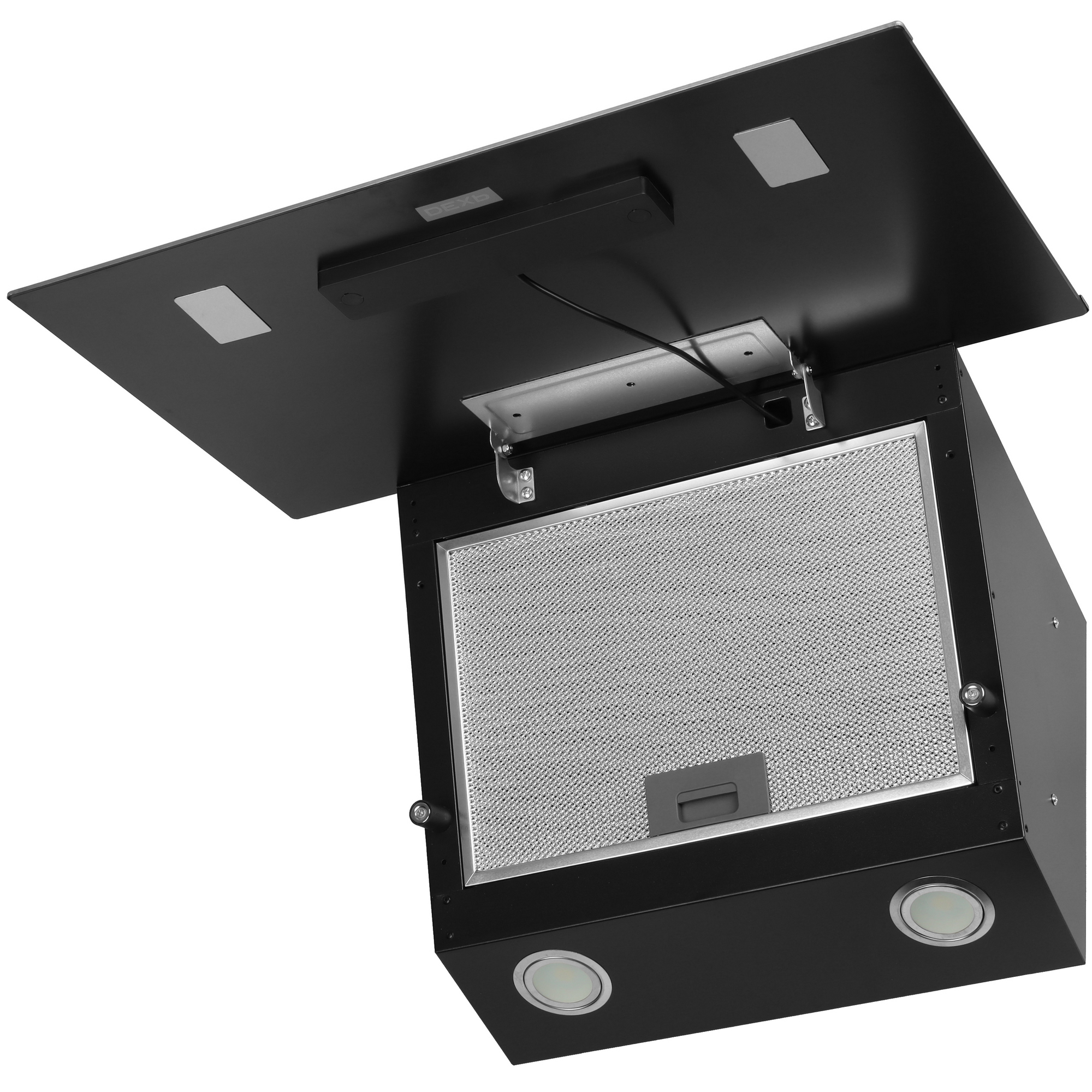 9202952 Вытяжка наклонная DEXP FD03SS черный/серебристый STDN-0123148 - Вид №2