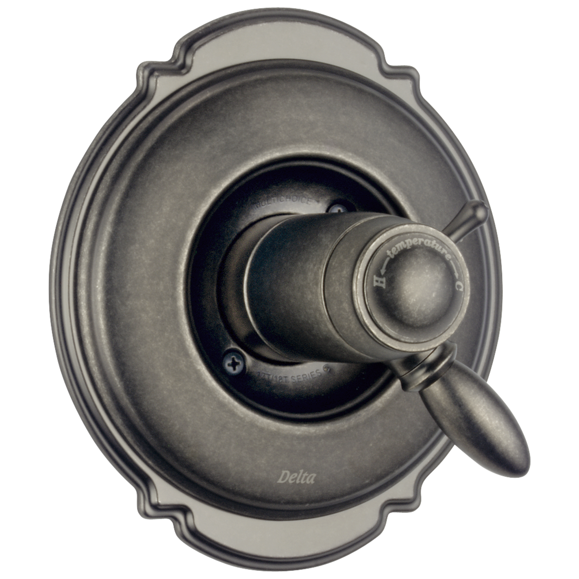 T17T055-PT Только трим клапана серии TempAssure (R) 17T Delta Faucet Victorian Выдержанный оловянный