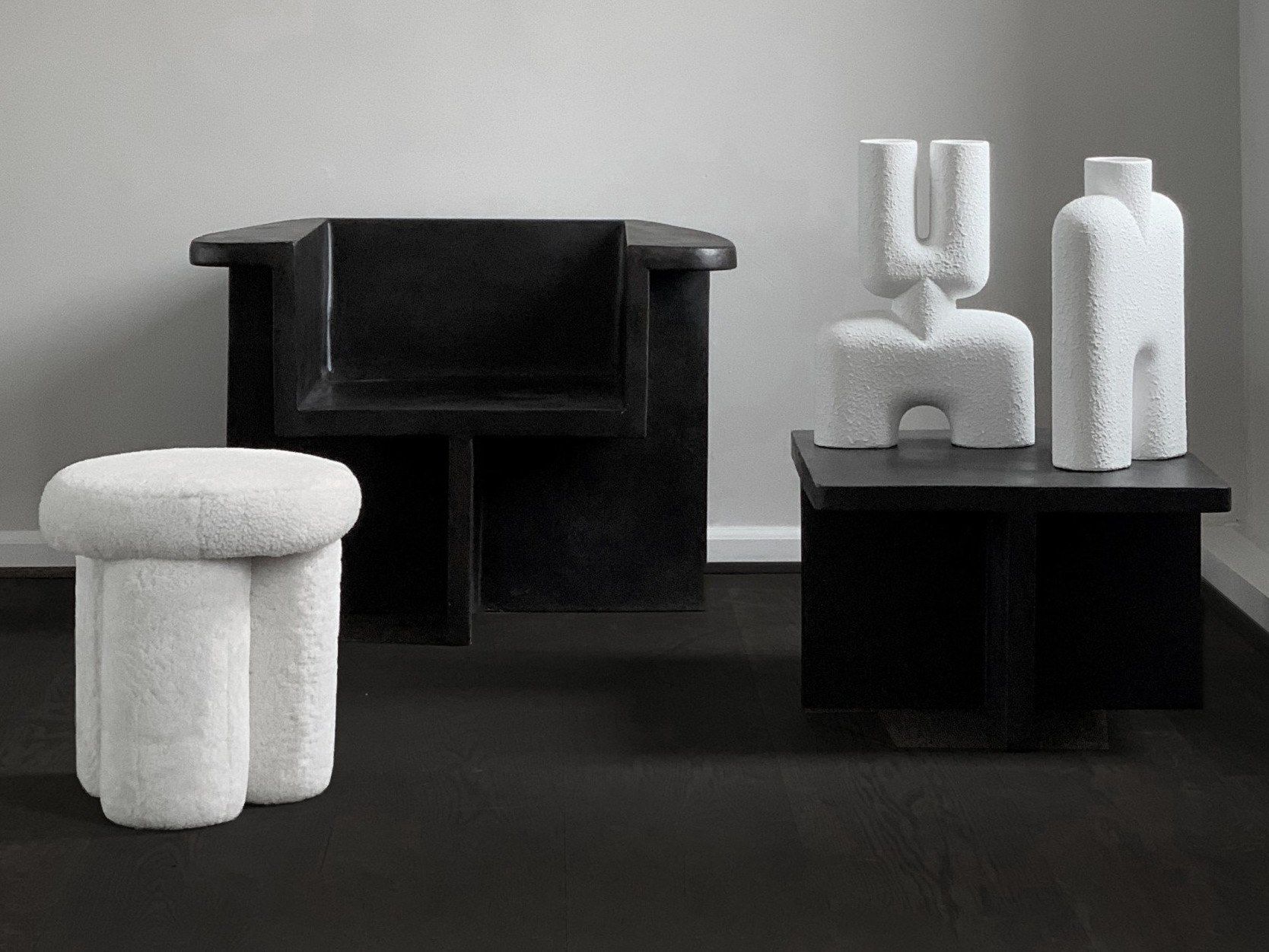 Низкий табурет из овчины 101 Copenhagen Big Foot ARCH-00087722 - Вид №3