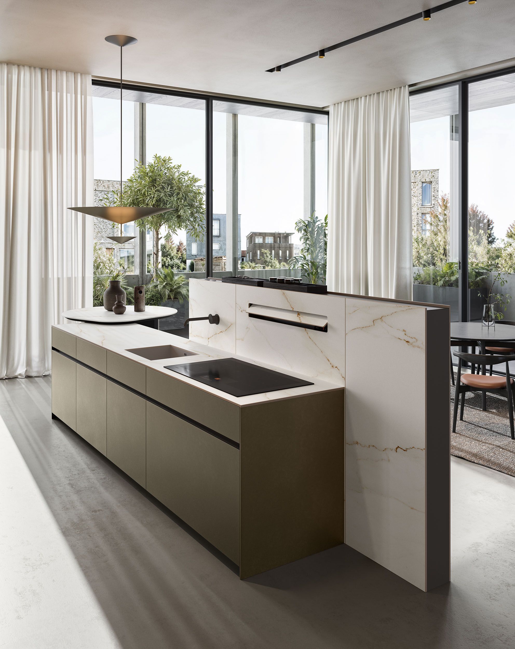 Кухня с островом Copatlife Life Projects ARCH-00072594 - Вид №5