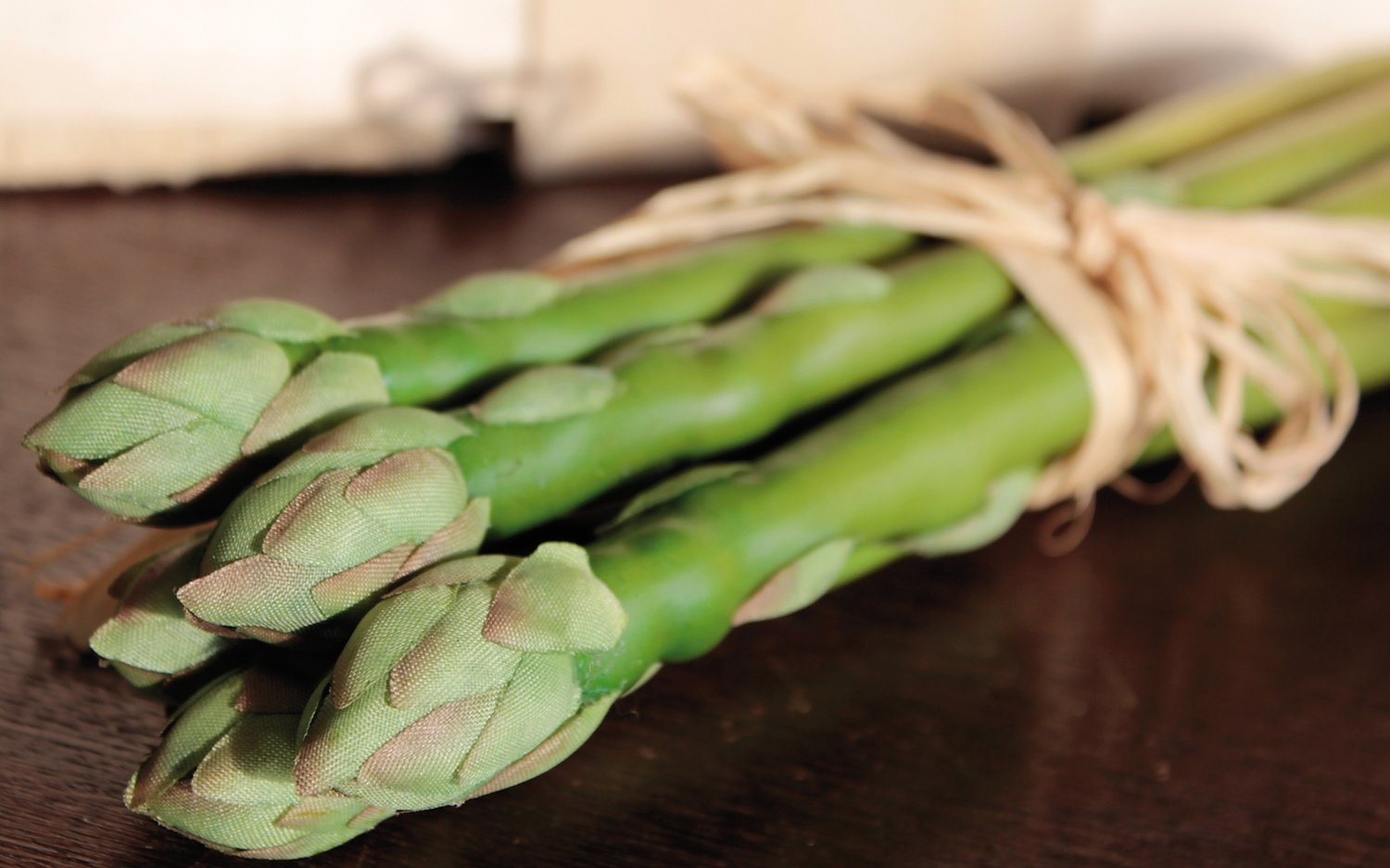 7050 883 a3 Спаржа искусственная, пучок 5 штук, 23 см, зеленая H-andreas  - Вид №1