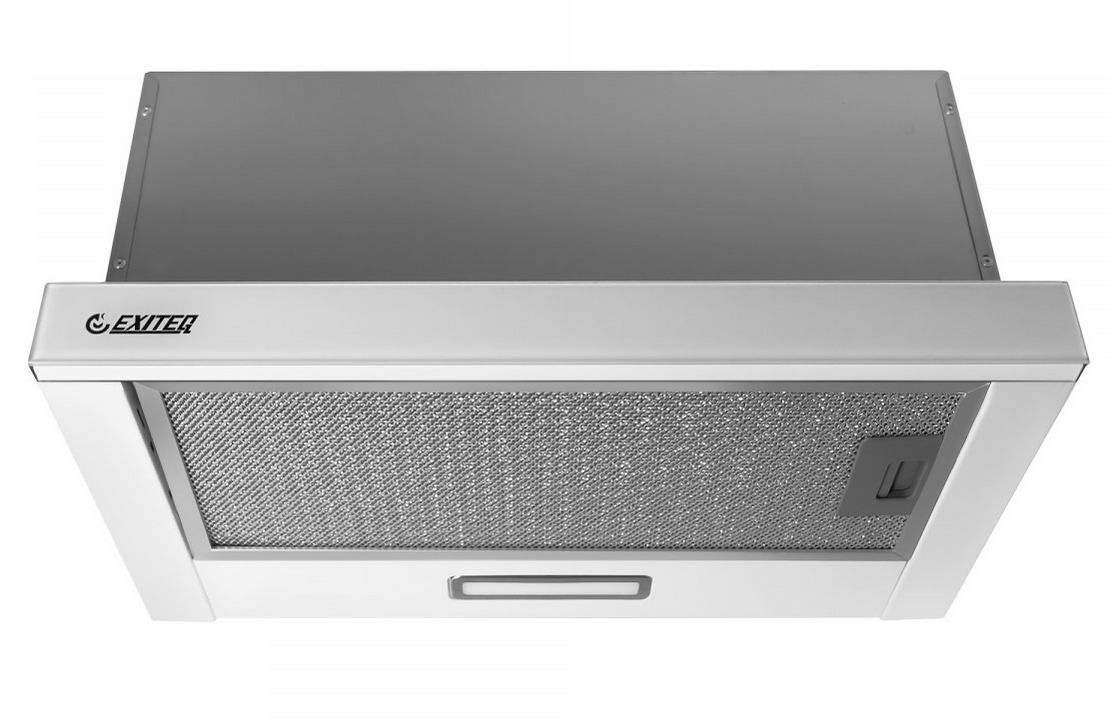 5352299 Вытяжка телескопическая EXITEQ EX-1076 white glass белый/белый STDN-0111232