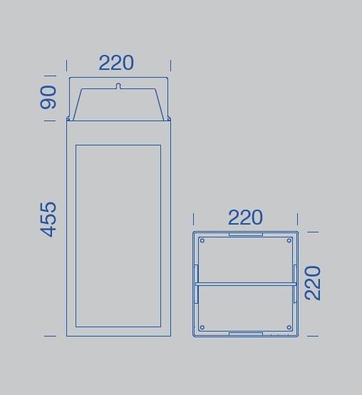 Открытый светодиодный настенный светильник из нержавеющей стали Platek эфирный ARCH-00012793 - Вид №3