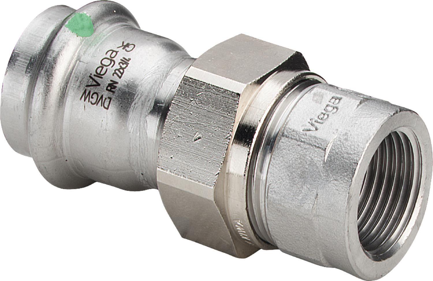 Viega Соединительный элемент резьбовой разъемный Sanpress Inox 2362 (437480) 437 480