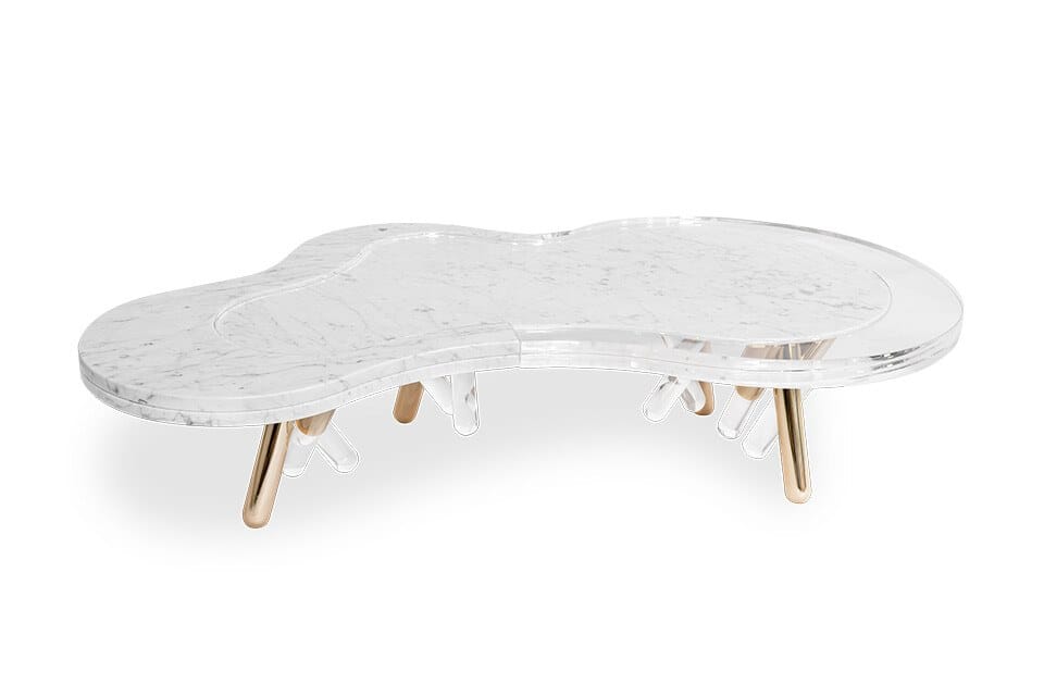 Мраморный низкий садовый столик Myface NESS ARCH-00110594 - Вид №4