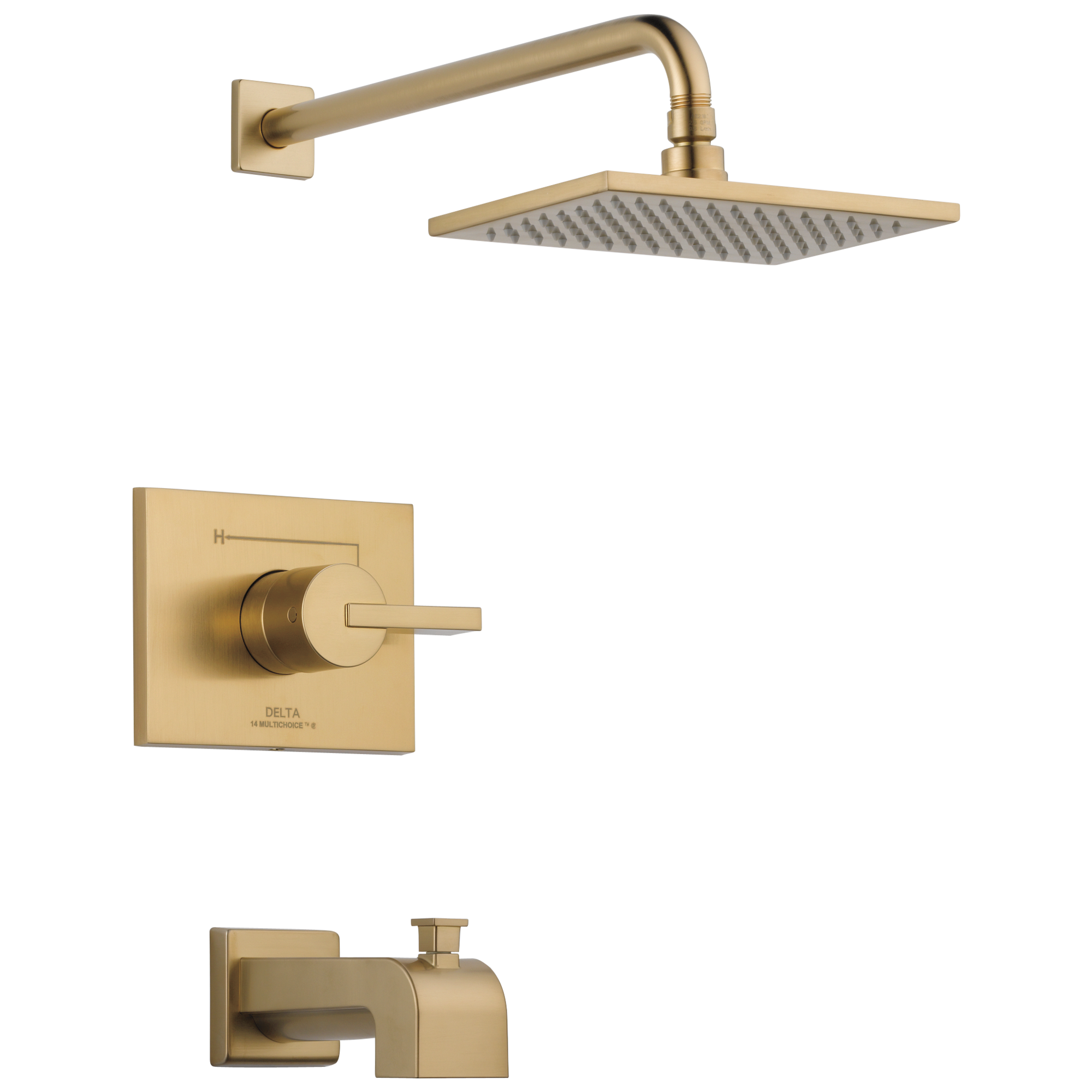 T14453-CZ Для ванны и душа Monitor® серии 14 Delta Faucet Vero Шампанское бронза