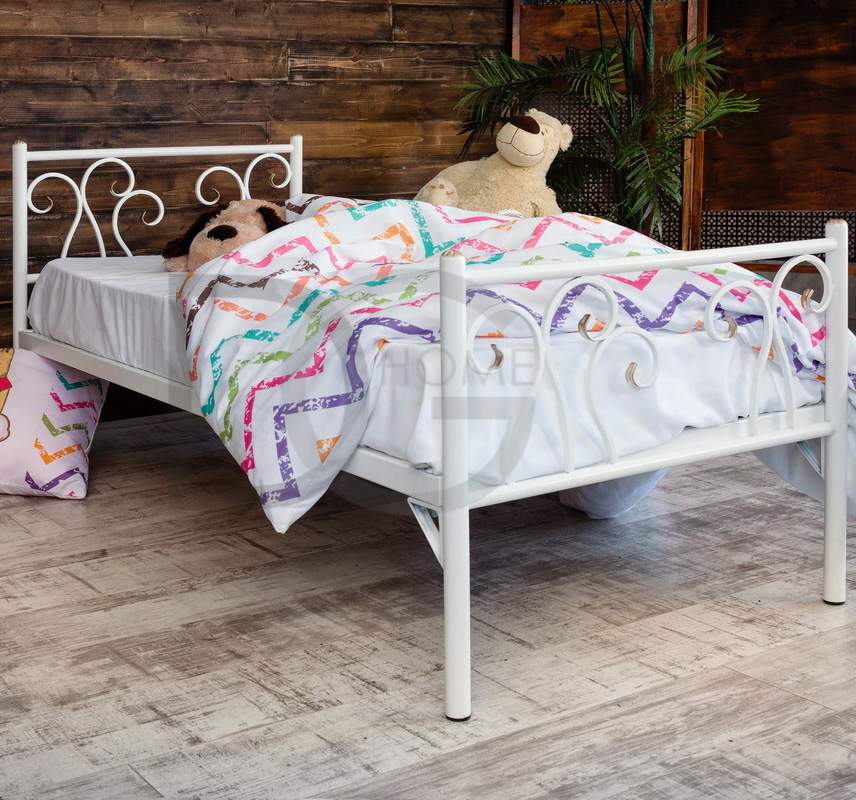Кованая кровать детская 80х190 белая "Лацио kids" FRANCESCO ROSSI ЛАЦИО 134698 Белый - Вид №2