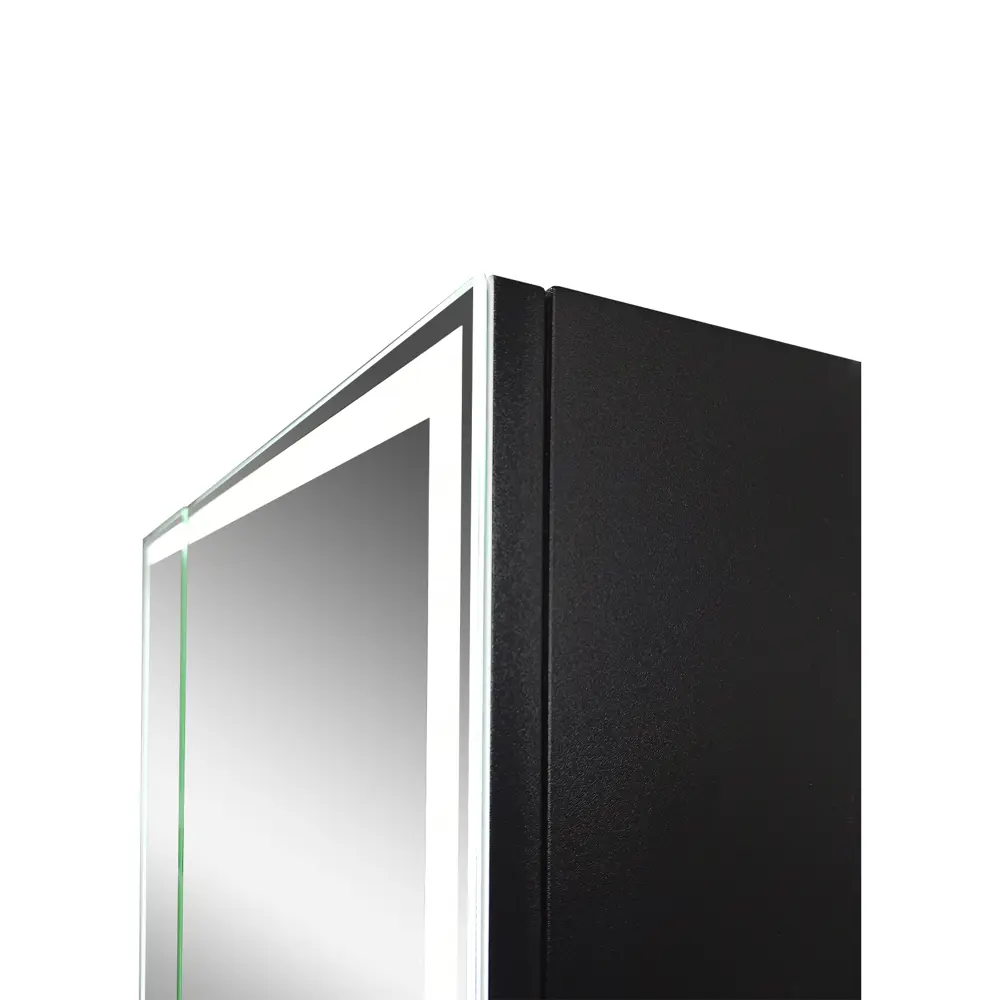 Шкаф зеркальный подвесной Montero Black LED с подсветкой 80x80 см цвет черный Santreyd STLM-2074280 - Вид №3