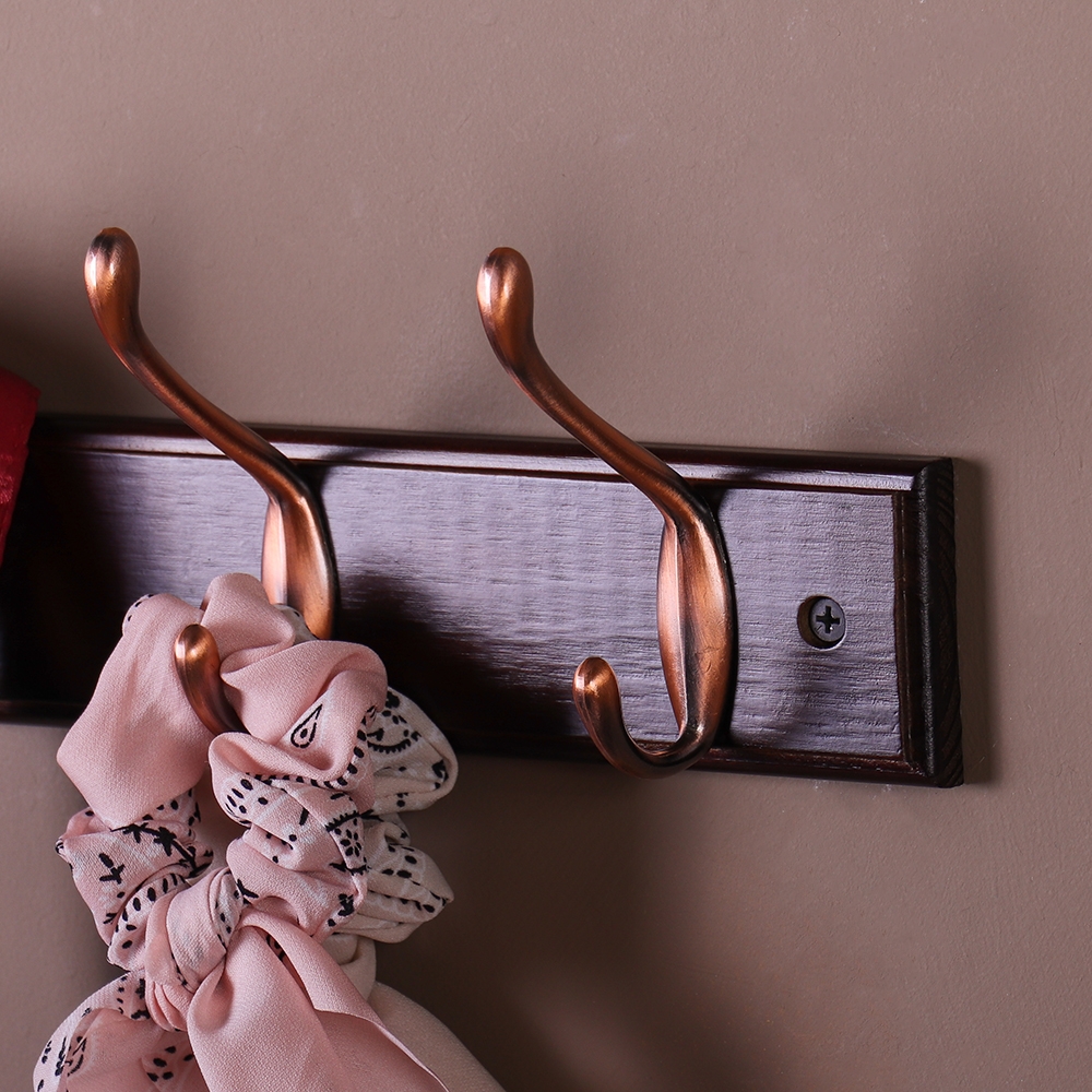 Вешалка для пальто и шапки , 500x105x75 мм, орех LJPS0002 Public Steel Россия  - Вид №2