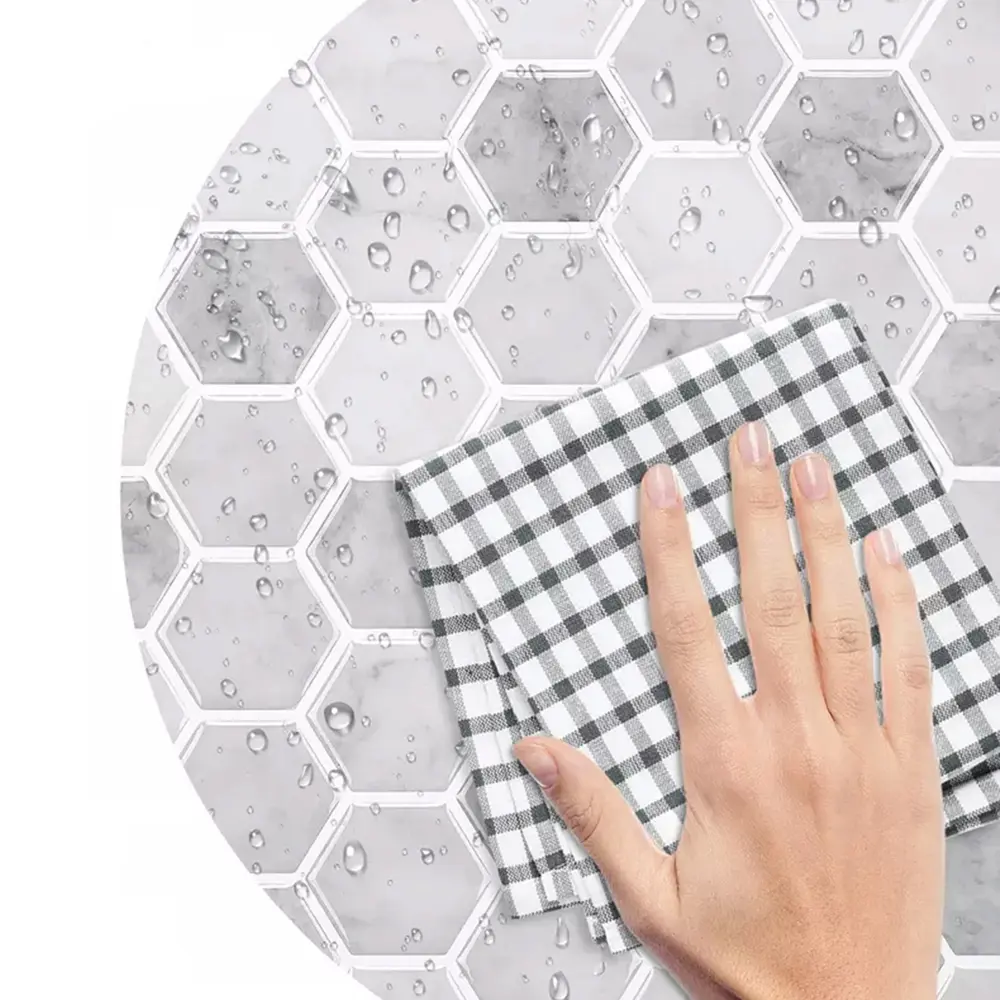 Santreyd Сотовые панели ПВХ самоклеящиеся серые 300x300 мм 89379611 STLM-1544470 - Вид №6