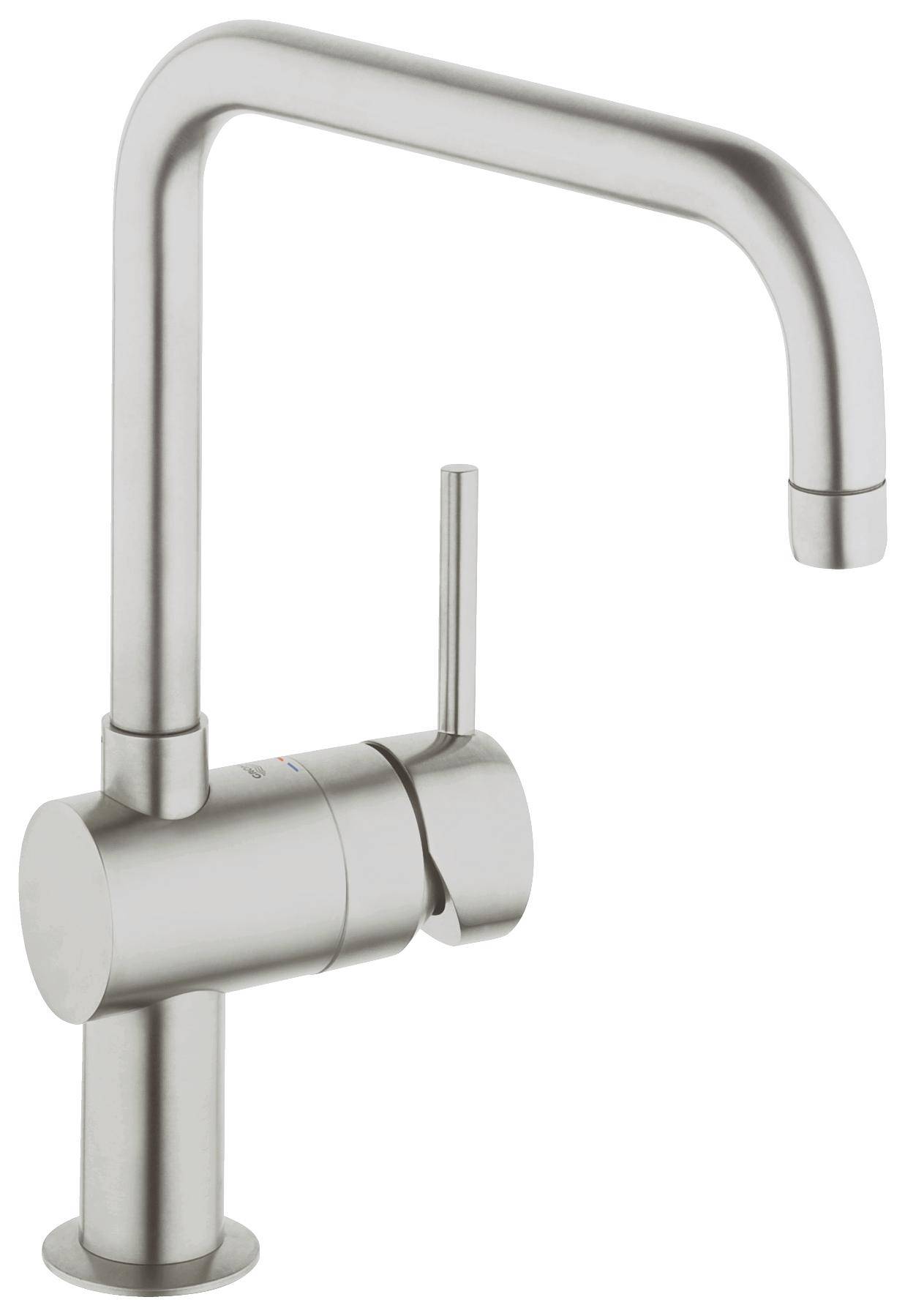 Смеситель для кухни GROHE Minta с U-изливом, суперсталь (32488DC0)