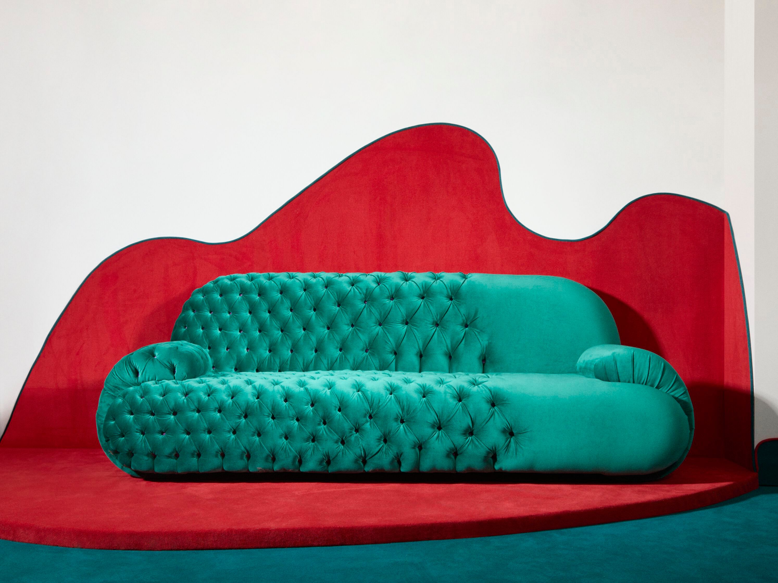 Бархатный диван capitonné Paolo Nesi MISSTAKE ARCH-00139565