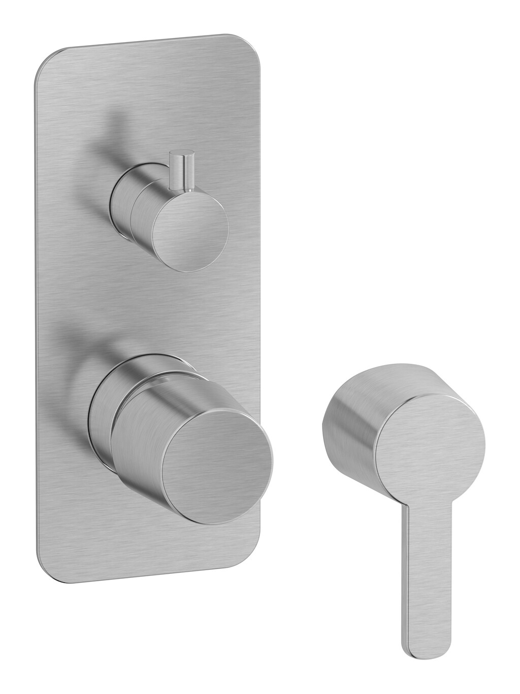 Встроенный смеситель для душа с двухходовым дивертером WE ARE IB aa210bo Brushed Nickel TAAAC