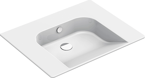 7633011 Подвесная раковина настенная овальная GSI ceramica Community белая - Вид №1