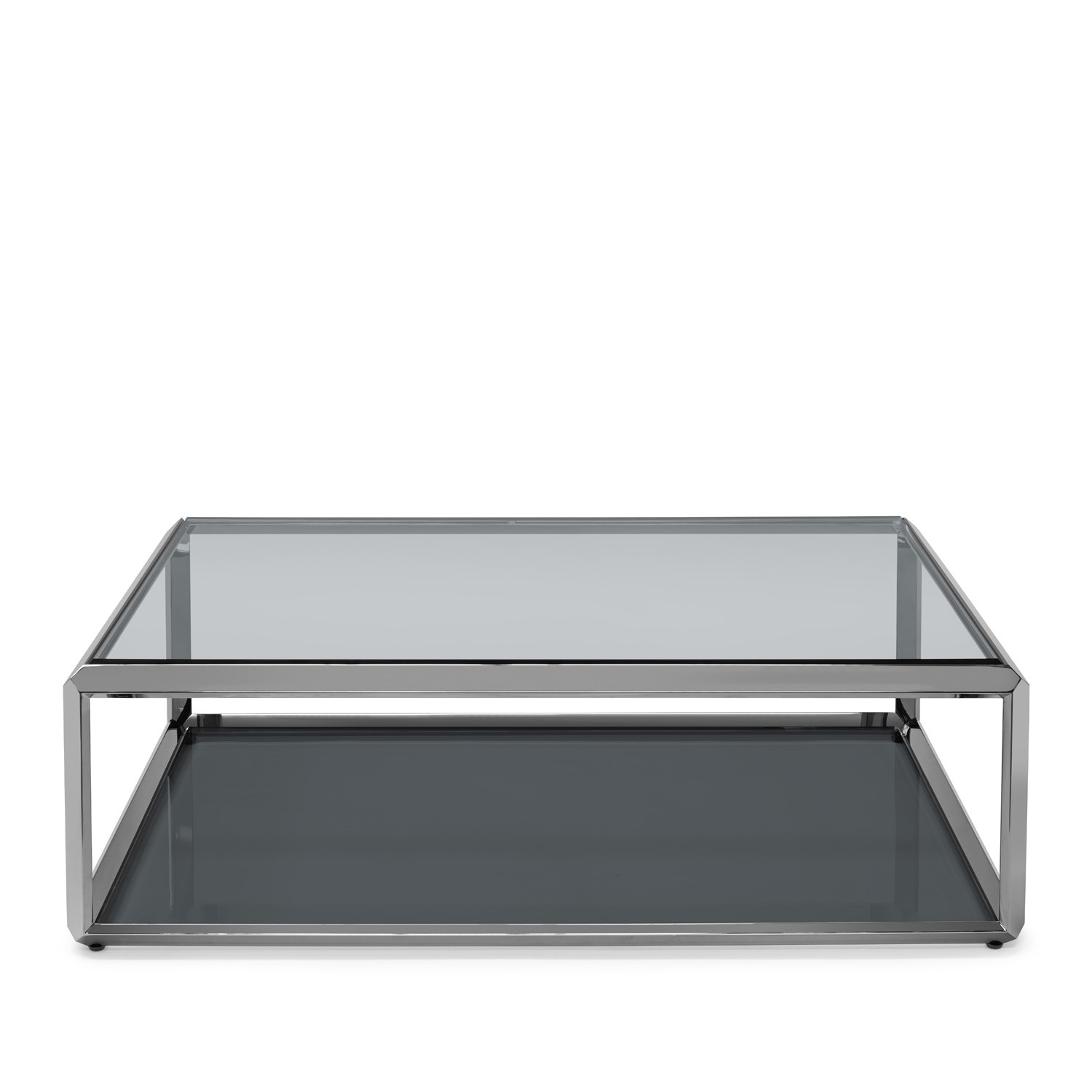 450278-BS ABHIKA КОФЕЙНЫЙ СТОЛ FORTUNE H37 122X82 BLACK/SILVER  - Вид №1