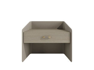 Прямоугольная кожаная прикроватная тумбочка