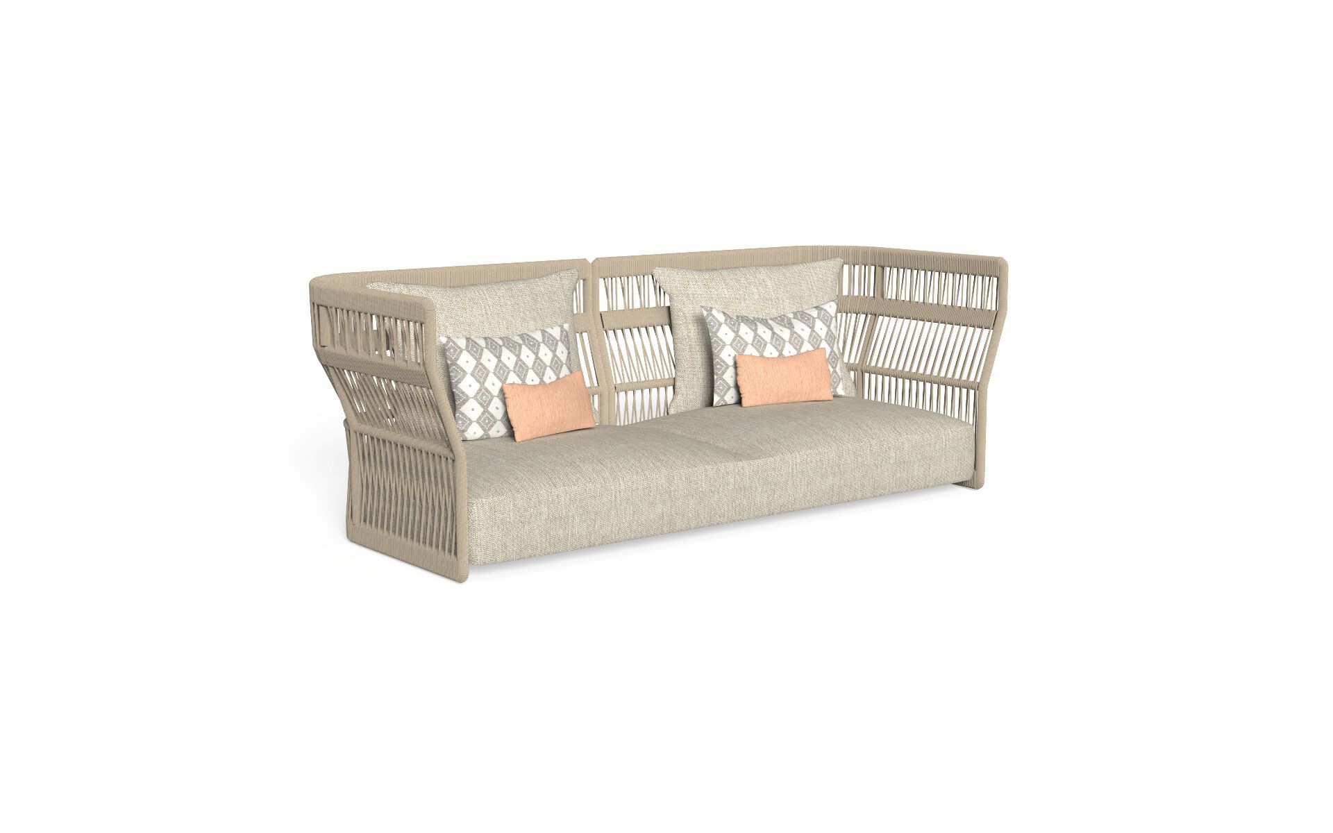 3-местный веревочный садовый диван Talenti ARCH-00133269 - Вид №6