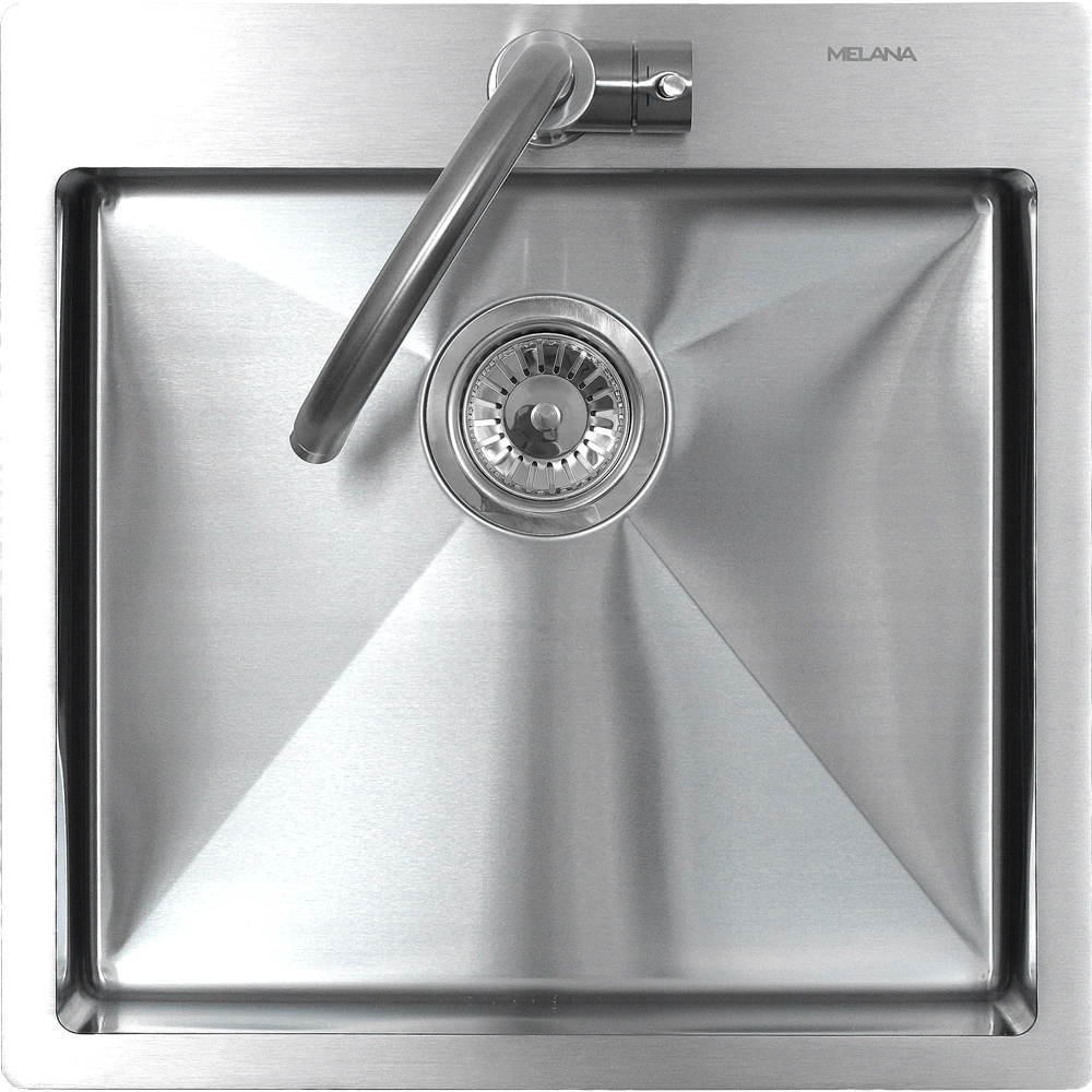 Мойка R5050H MELANA ProfLine 3,0/200 САТИН врезная квадратная MLN-R5050H