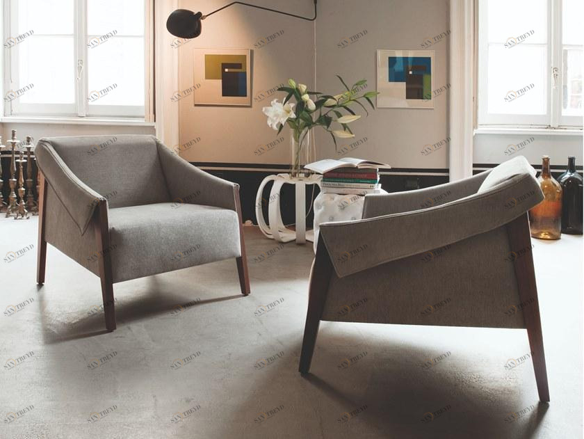 Porada Кресло из ткани с подлокотниками Iron sun-id-1508293