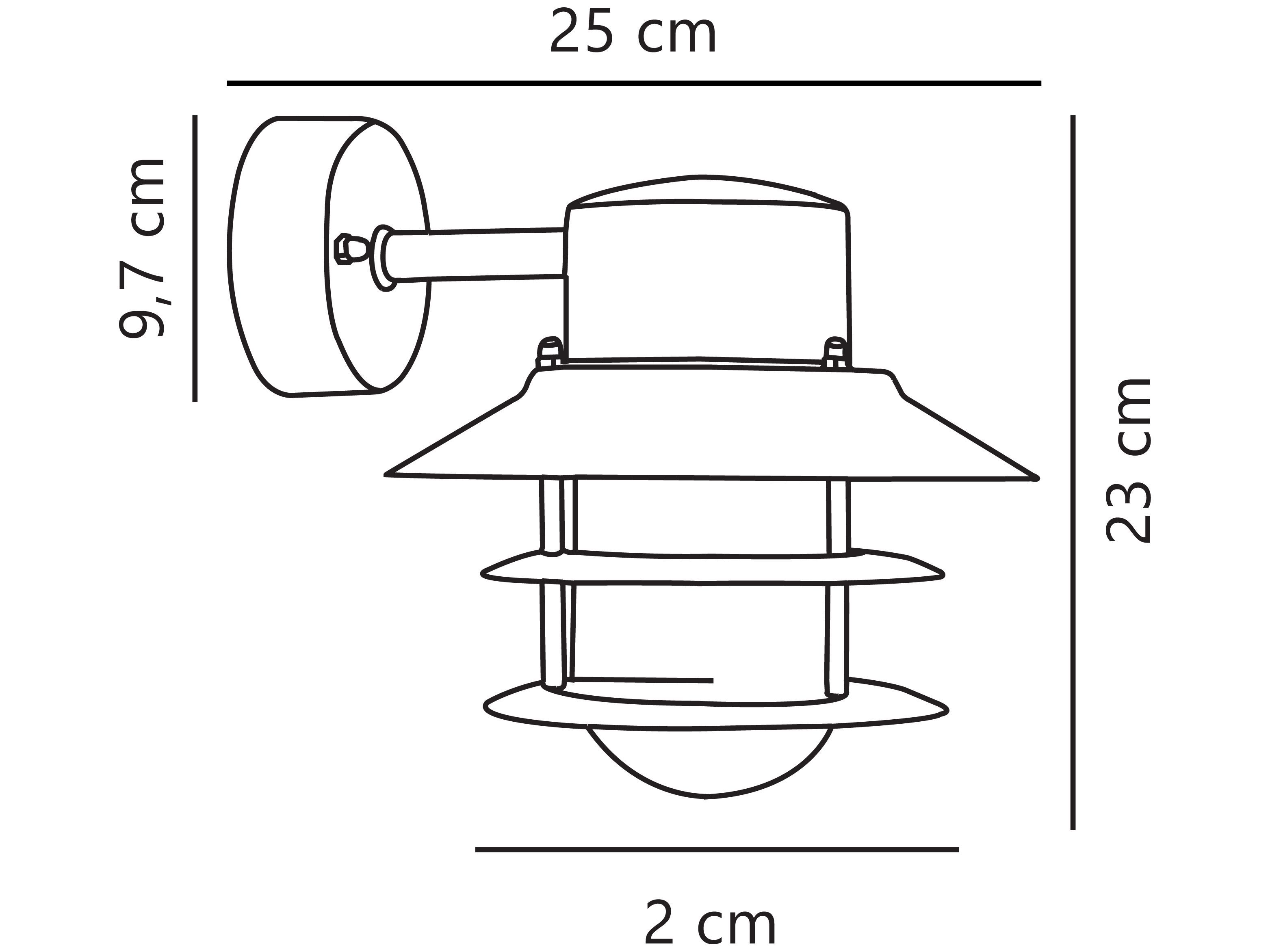 Настенный светильник из оцинкованной стали Nordlux Blokhus ARCH-00104776 - Вид №2