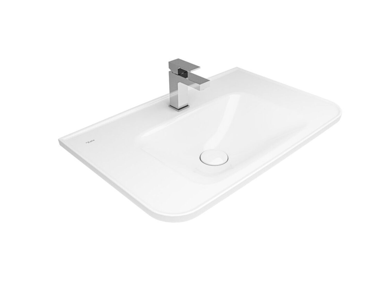 Встраиваемый одноэтажный умывальник в Fireclay Kaleseramik сантехника ARCH-00099197 - Вид №2