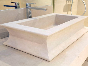 Прямоугольная столешница из камня Лечче