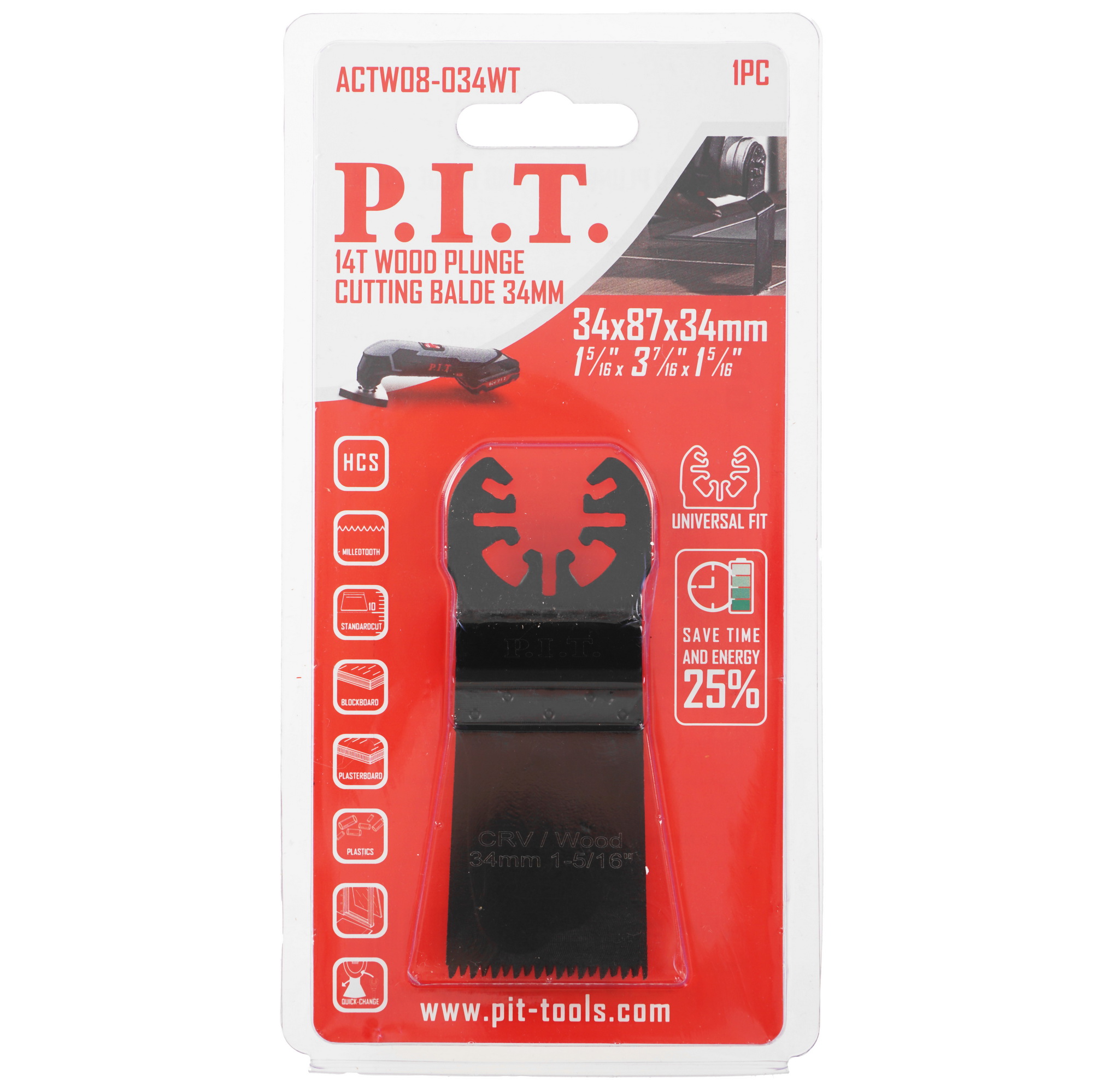 Насадка для реноватора/мфи P.I.T. ACTW08-034WT 9183948 PIT STDN-0010461 - Вид №3