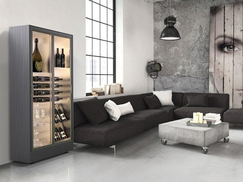 EXPO Алюминиевый винный шкаф со стеклянными дверцами Mod 10 Md-h10/md-m10/md-c10 - Вид №2