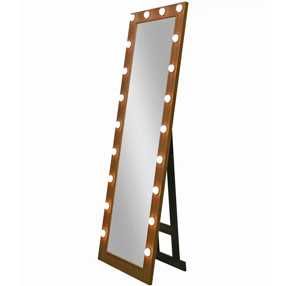 INSPIRE Тибет — гримерное зеркало с подсветкой 60×175 см в багете орех 86728472 STLM-0070989 - Вид №1