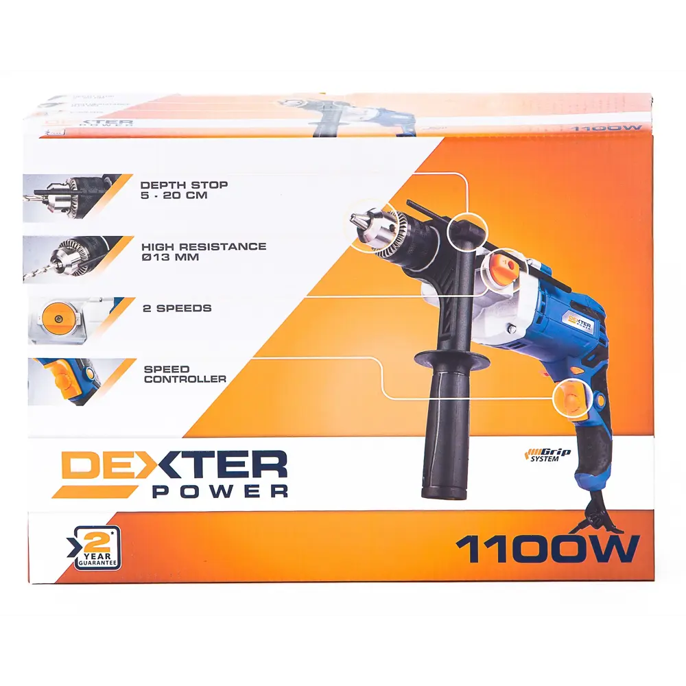 Дрель ударная Dexter Power PC1100DID, 1100 Вт 18056862 STLM-2167588  - Вид №6